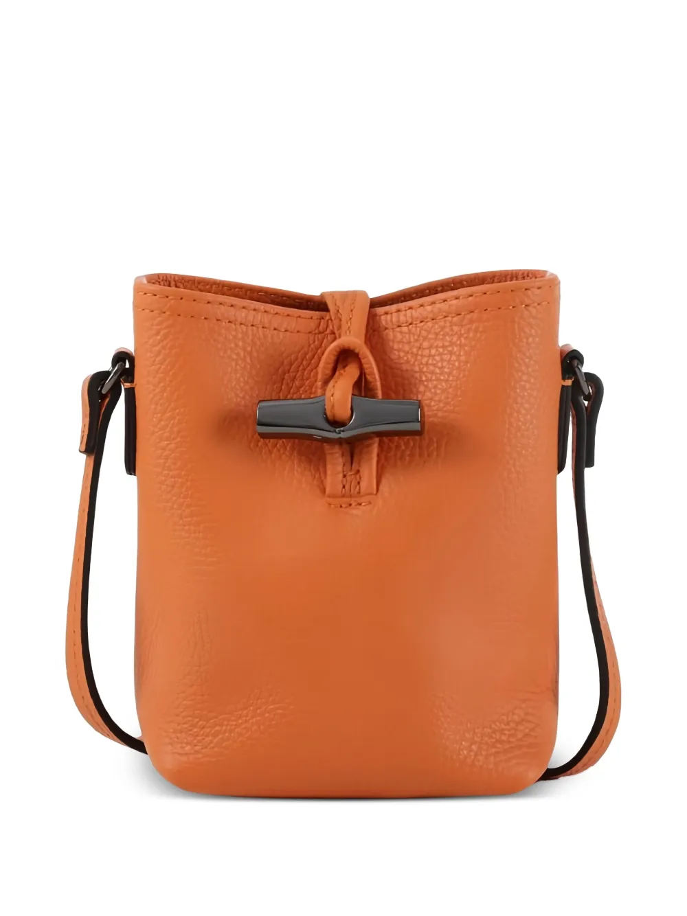 Longchamp Le Roseau leather shoulder bag - Oranje