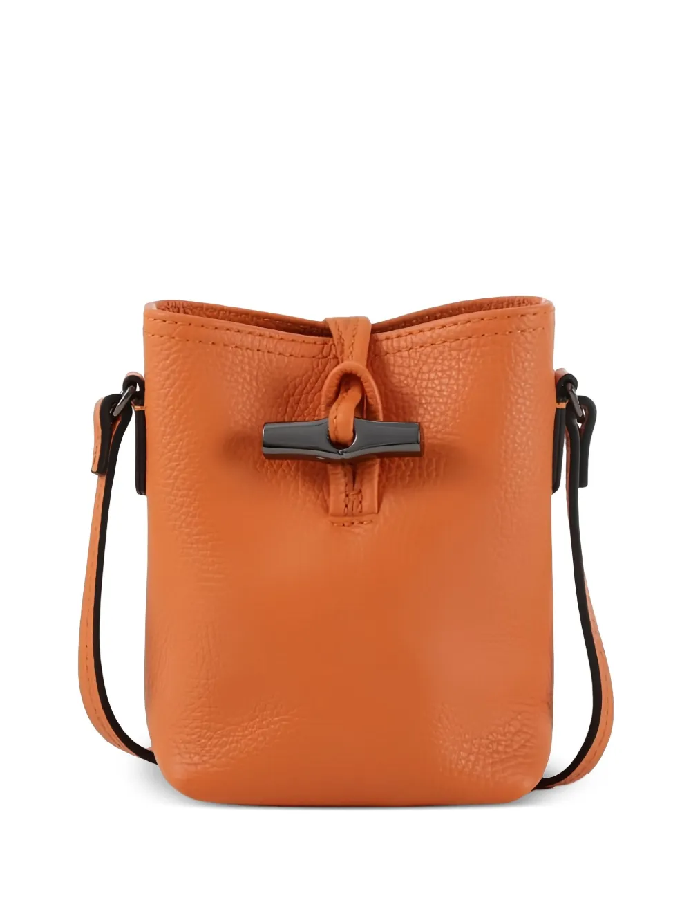 Longchamp Le Roseau leather shoulder bag | Orange | Image 1