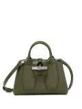 Longchamp top-handle leather shoulder bag - Green