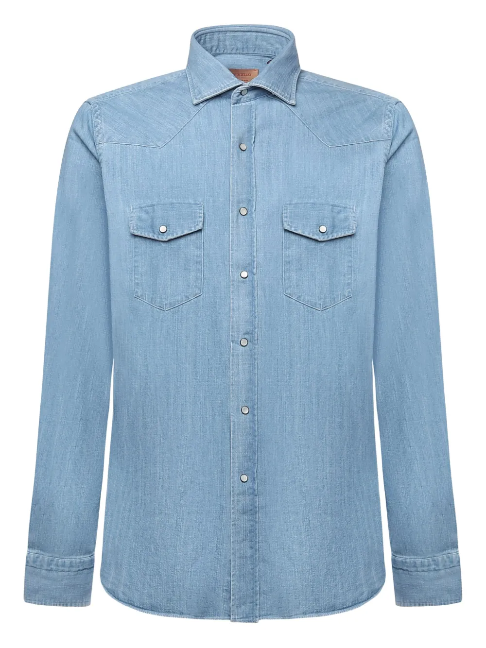 Luigi Borrelli チェストポケット シャツ | ブルー | Image 1
