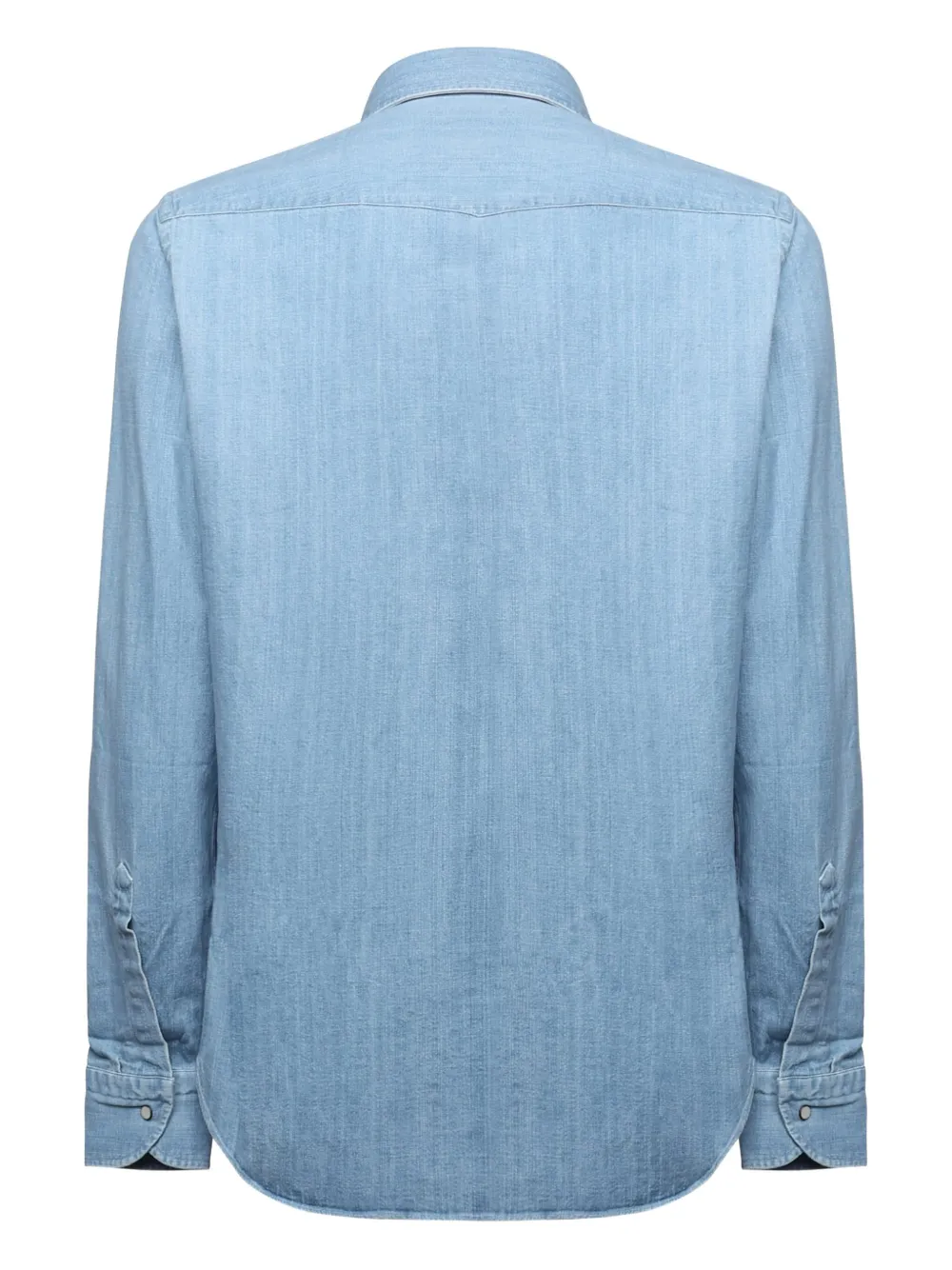 Luigi Borrelli chest-pocket shirt - Blauw