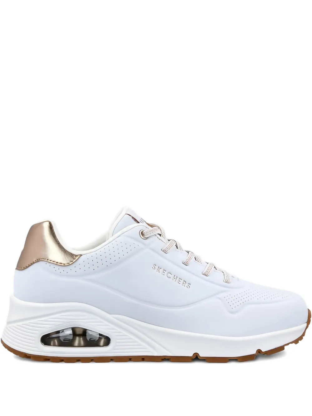 Skechers Uno-Shimmer Away metallic-detail sneakers White