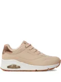 Skechers Uno-Shimmer Away rose-gold detail sneakers - Neutrals