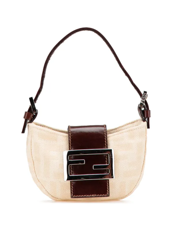 Fendi Pre-Owned 20th Century Mini Zucca Canvas Croissant