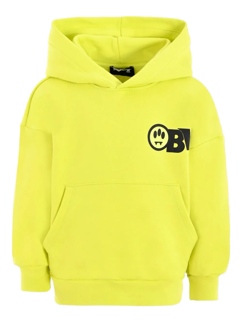 Barrow kids Hoodie met beerprint Geel