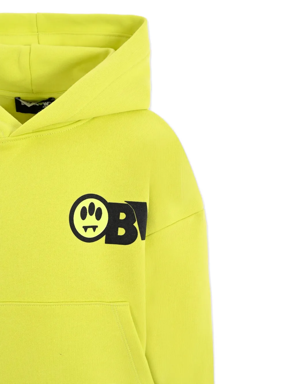 Barrow kids Hoodie met beerprint Geel