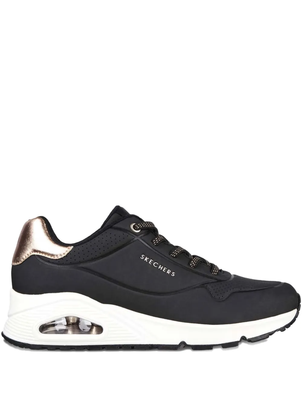 Skechers Uno-Shimmer Away metallic-detail sneakers Black