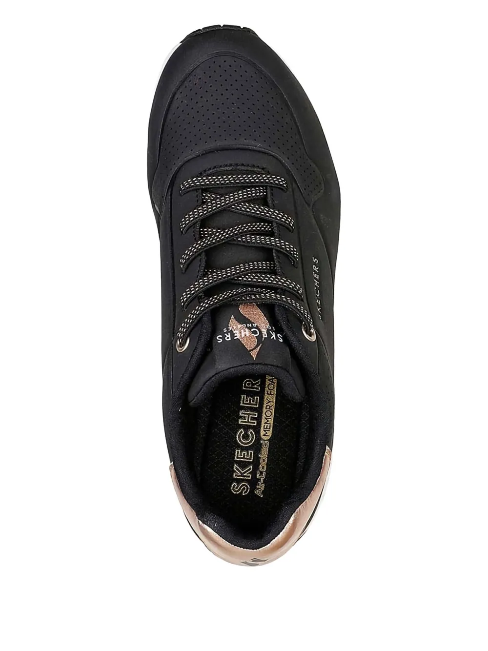 Skechers Uno-Shimmer Away metallic-detail sneakers Black