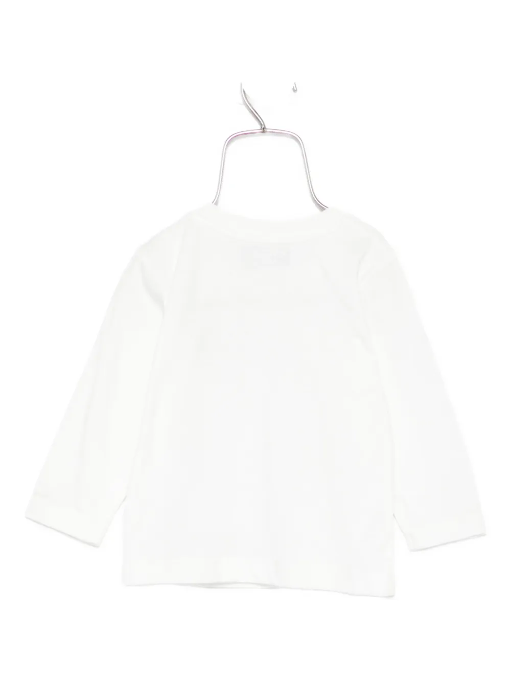 Moschino Kids teddy-logo long-sleeve T-shirt Wit