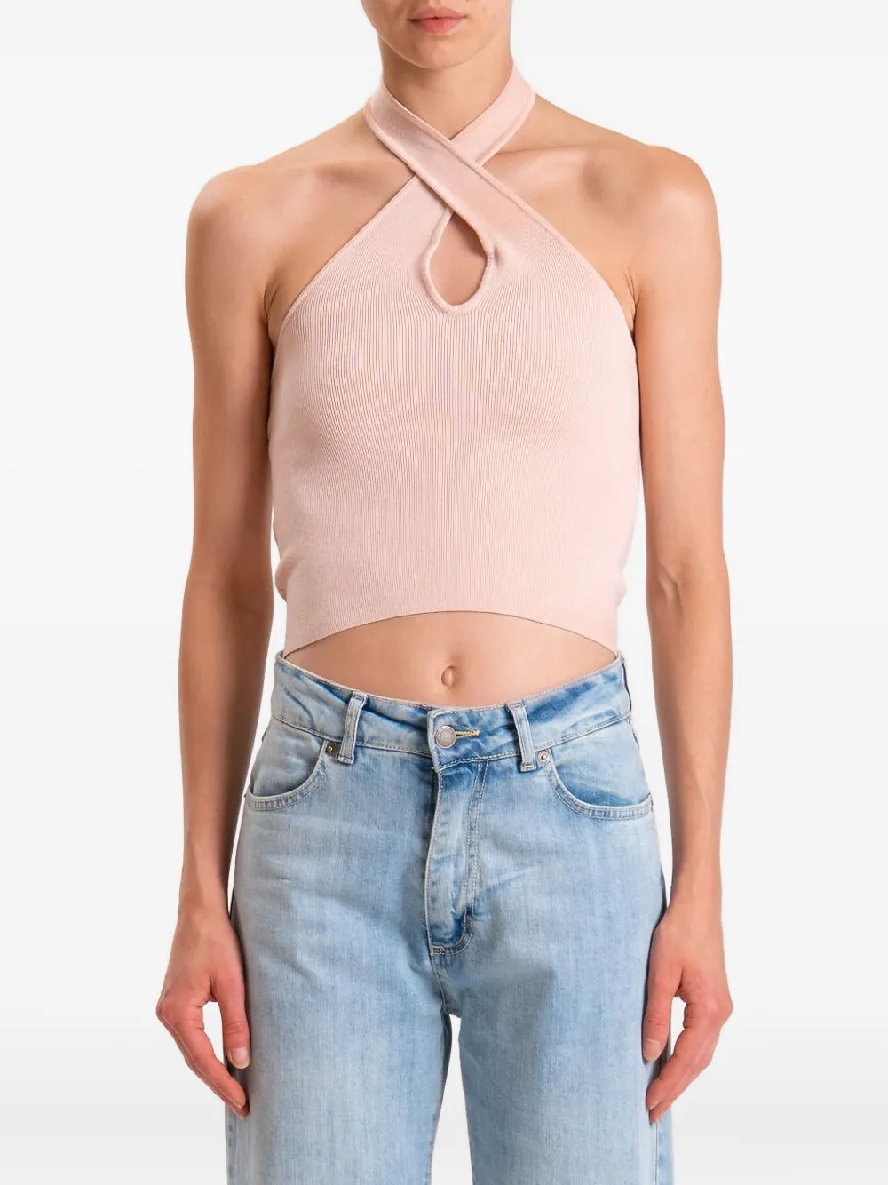 VICOLO halterneck top | Pink | Image 1