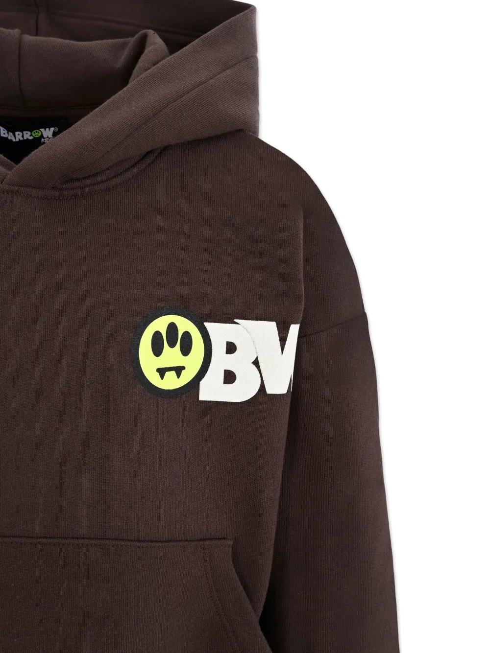 Barrow kids Hoodie met teddybeerprint Bruin