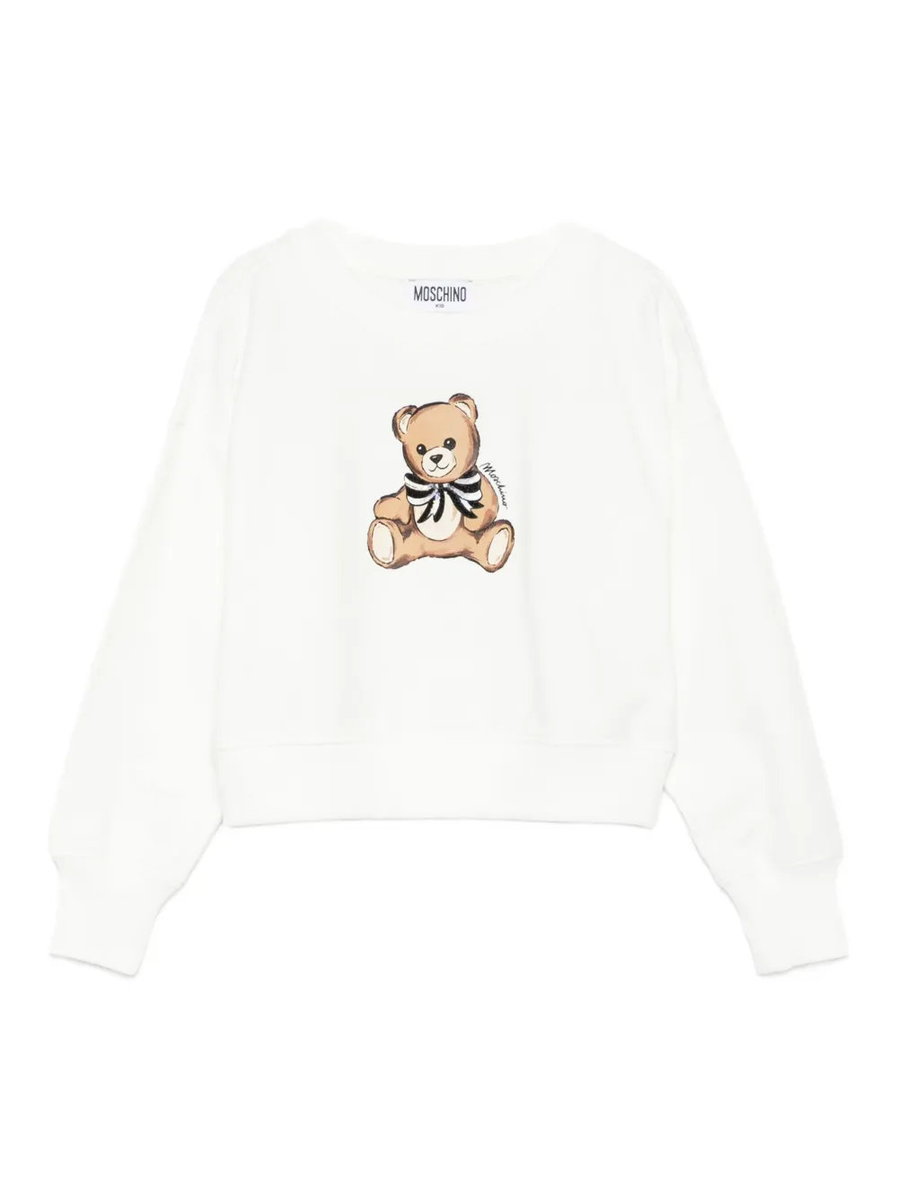 Moschino Kids bear-print sweatshirt Wit