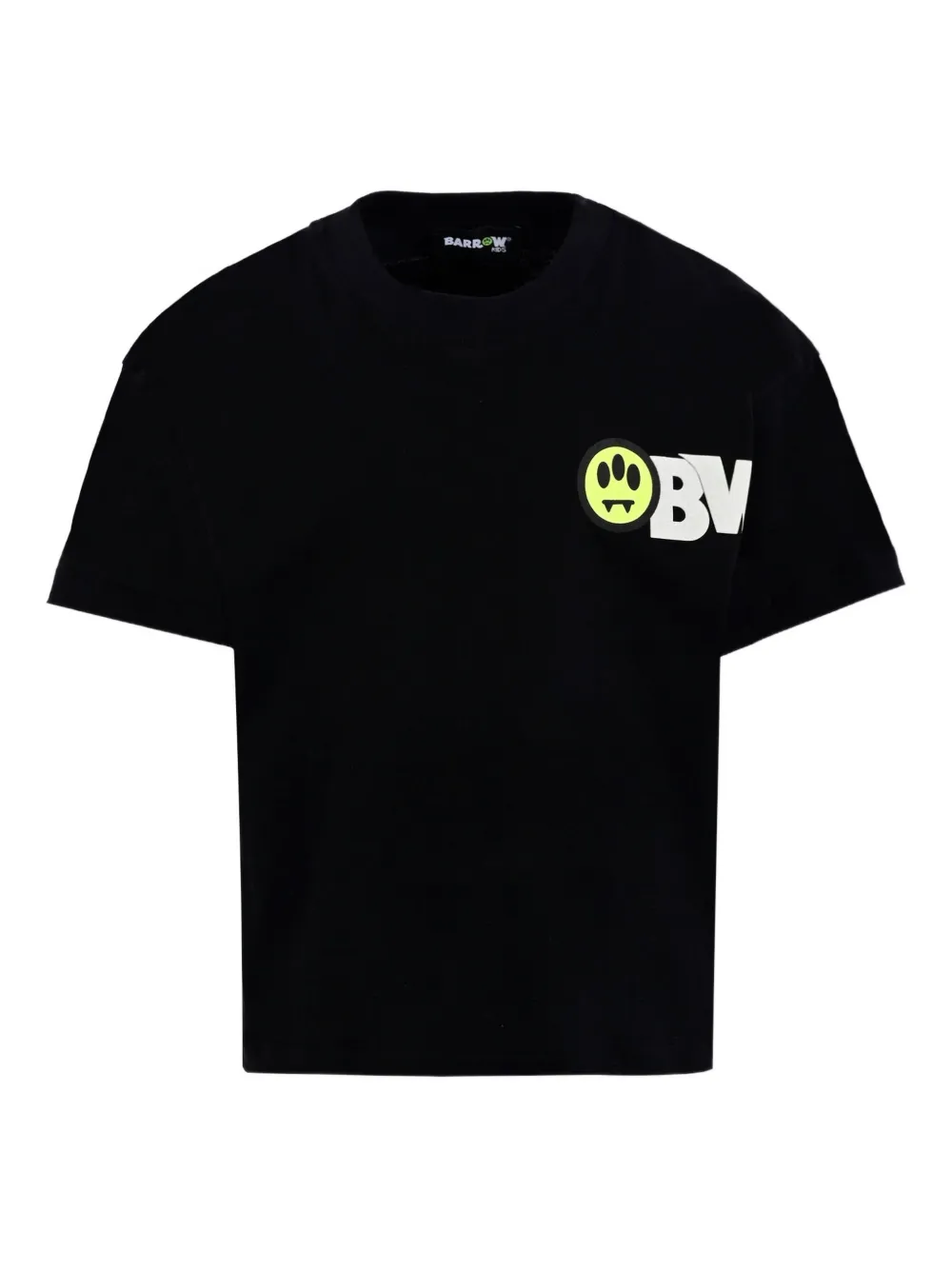 Barrow kids graphic-print cotton t-shirt Zwart