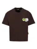 Barrow kids teddy-print short-sleeve T-shirt - Brown