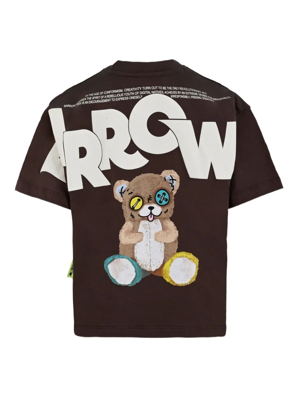 Barrow kids T-shirt met print Bruin