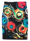 Versace Pre-Owned 1990s circle print skirt - Black