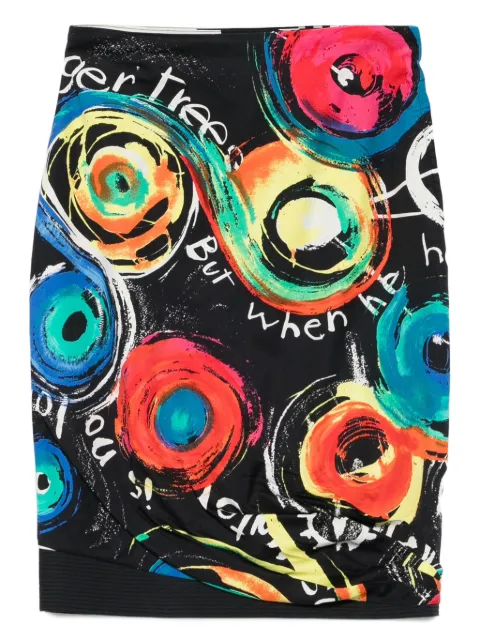 Versace Pre-Owned falda con círculo estampado 1990