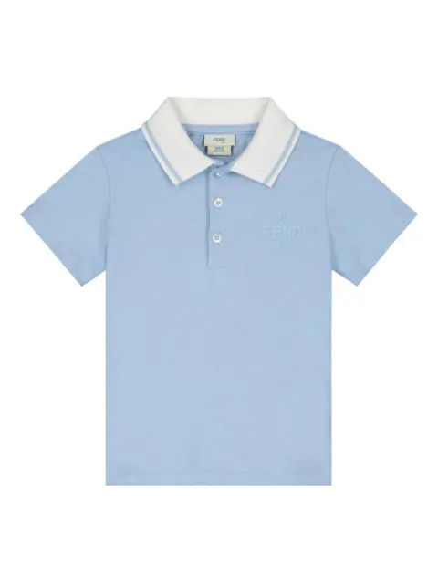 Fendi Kids logo-embroidered polo shirt