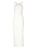 Marciano embellished-neckline maxi dress - WHITE