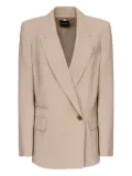 Marciano double-breasted gold-button blazer - Neutrals