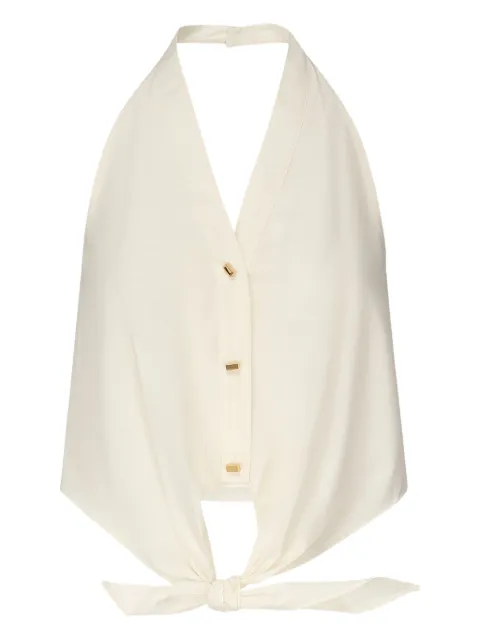 Marciano button-front tie-front top