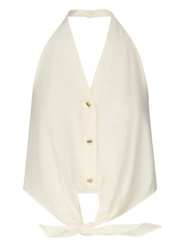 SLY FRONT BUTTON GATHER TIE トップス（white） SLY | FRONT BUTTON GATHER TIE トップス (シャツ・ブラウス