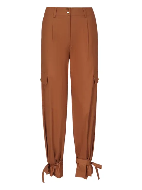 Marciano tie-fastening tappered trousers