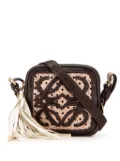 Loewe Pre-Owned 2007 Mini Anagram Leather Tassel crossbody bag - Brown