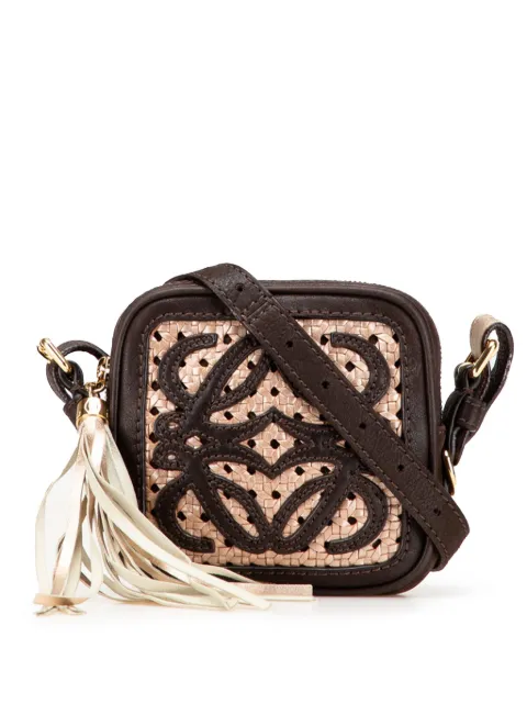 Loewe Pre-Owned 2007 Mini Anagram Leather Tassel crossbody bag
