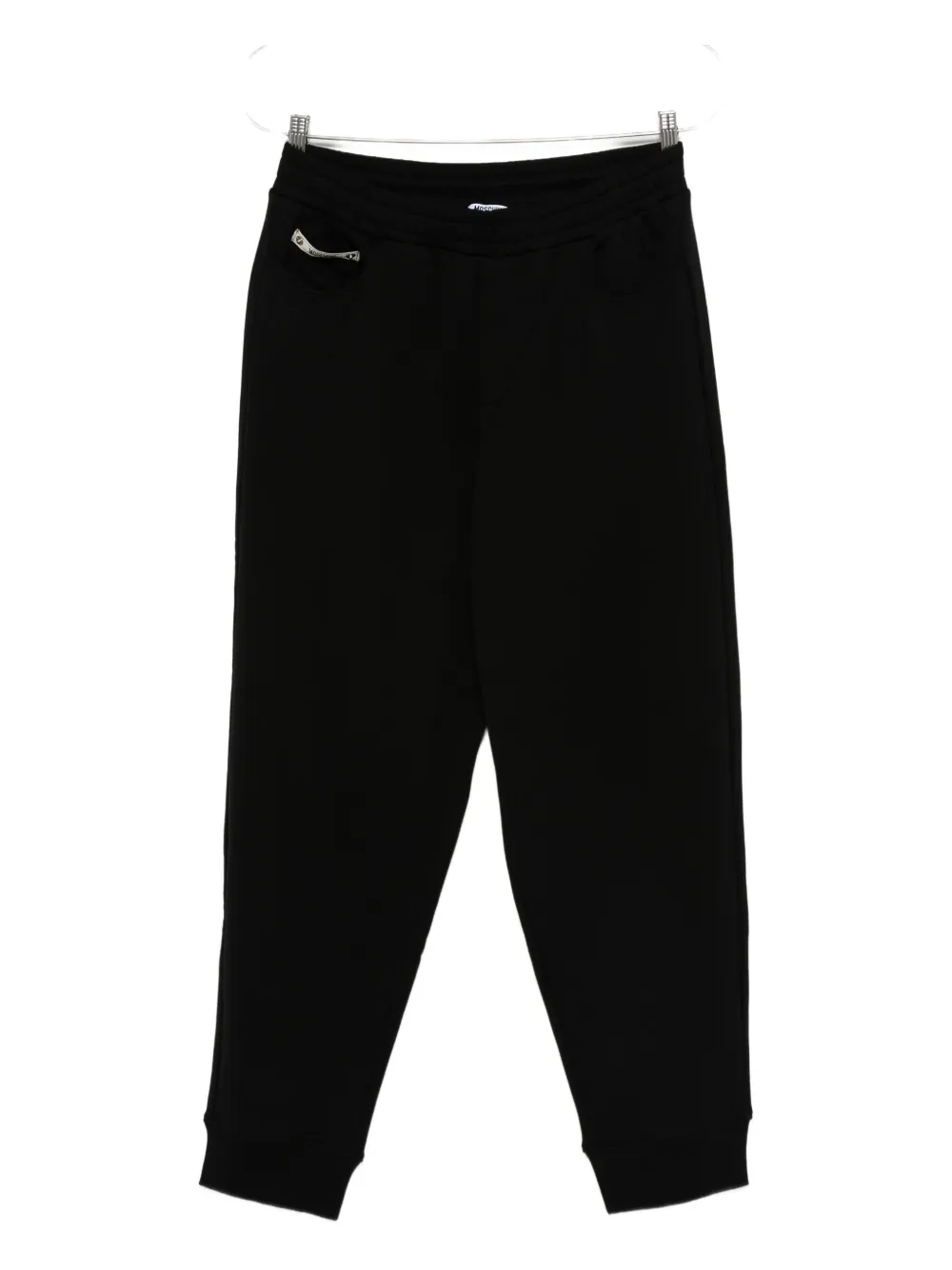 Moschino zip-pocket cuffed trousers - ブラック Moschino zip-pocket cuffed trousers - ブラック