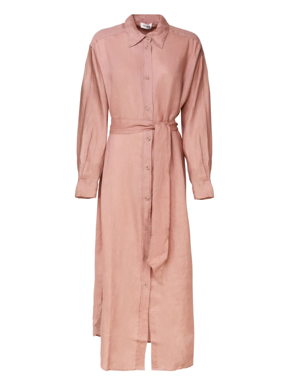 Ottod'Ame Blousejurk met knopen en ceintuur Roze