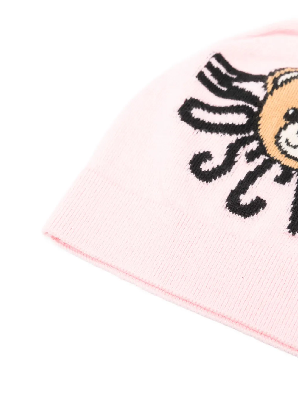 Moschino Kids teddy-embellishment beanie Roze