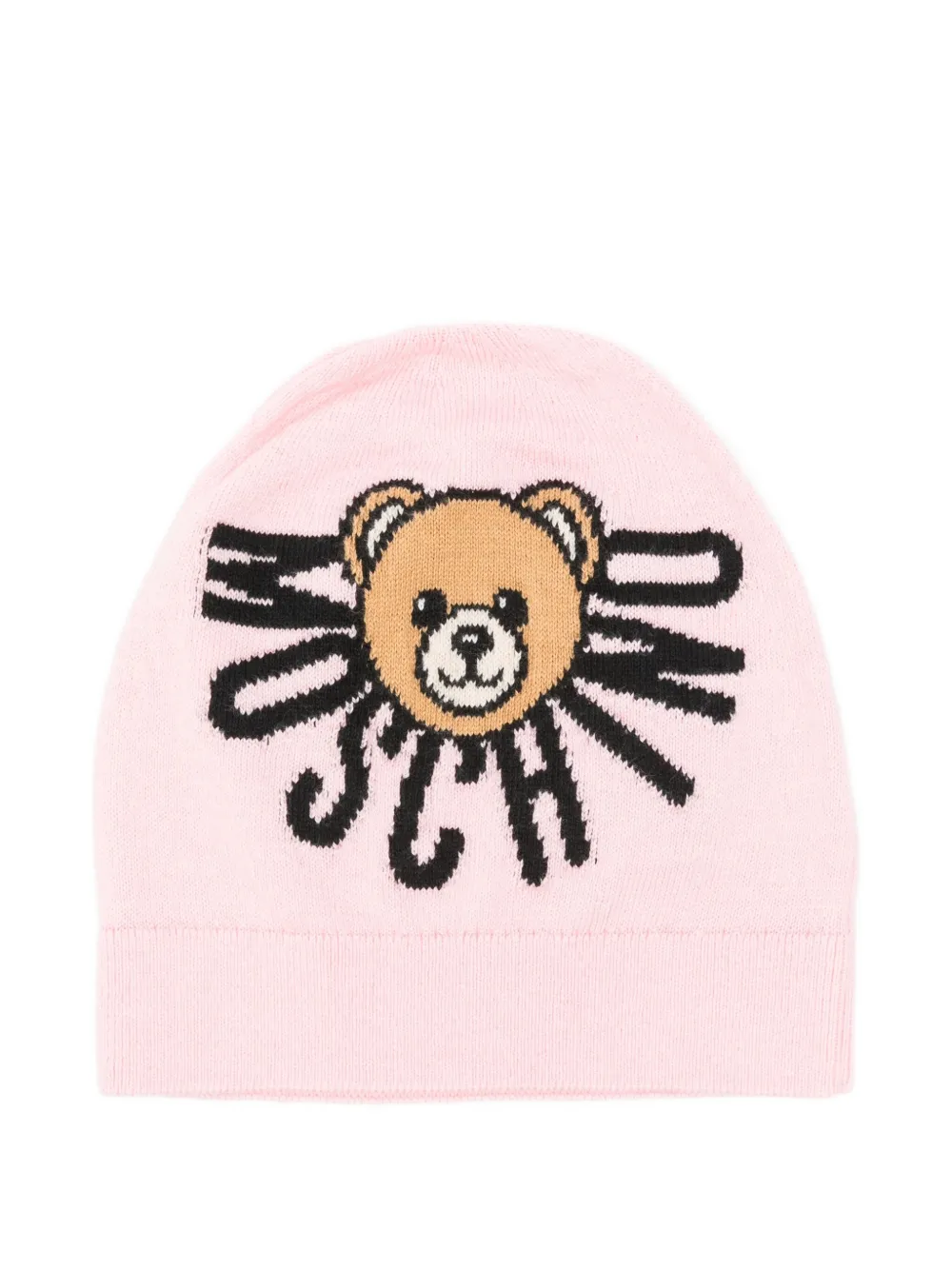 Moschino Kids teddy-embellish t beanie Roze