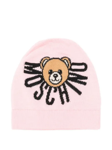 Moschino Kids teddy-embellishment beanie