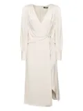 Marciano V-neck tie-front dress - Neutrals