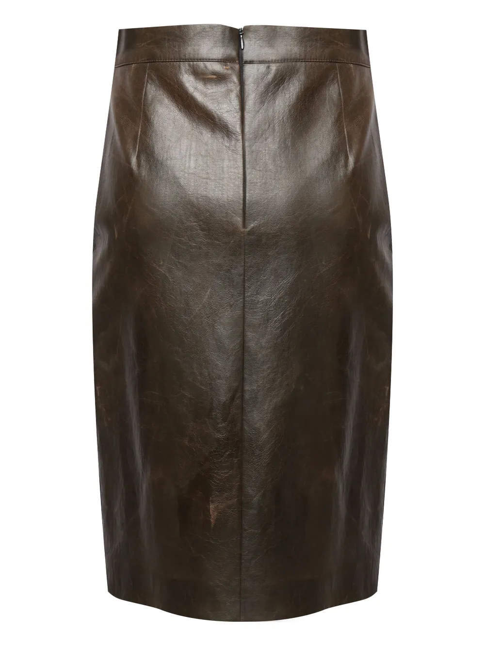 Nineminutes pencil vent midi skirt Bruin