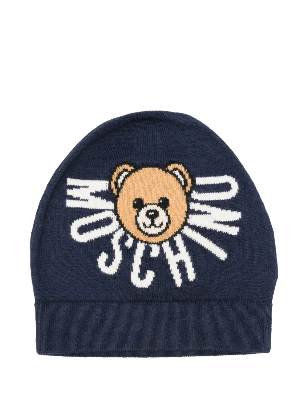 Moschino Kids Muts verfraaid met teddybeer Blauw