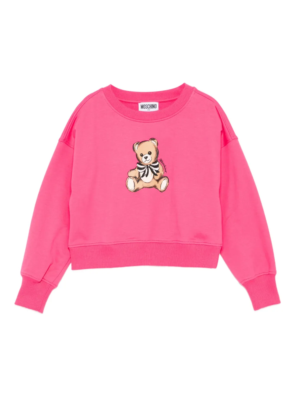 Moschino Kids Teddy Bear-print sweatshirt Roze