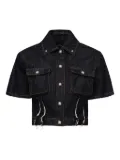 John Richmond star-embellished denim top - Blue