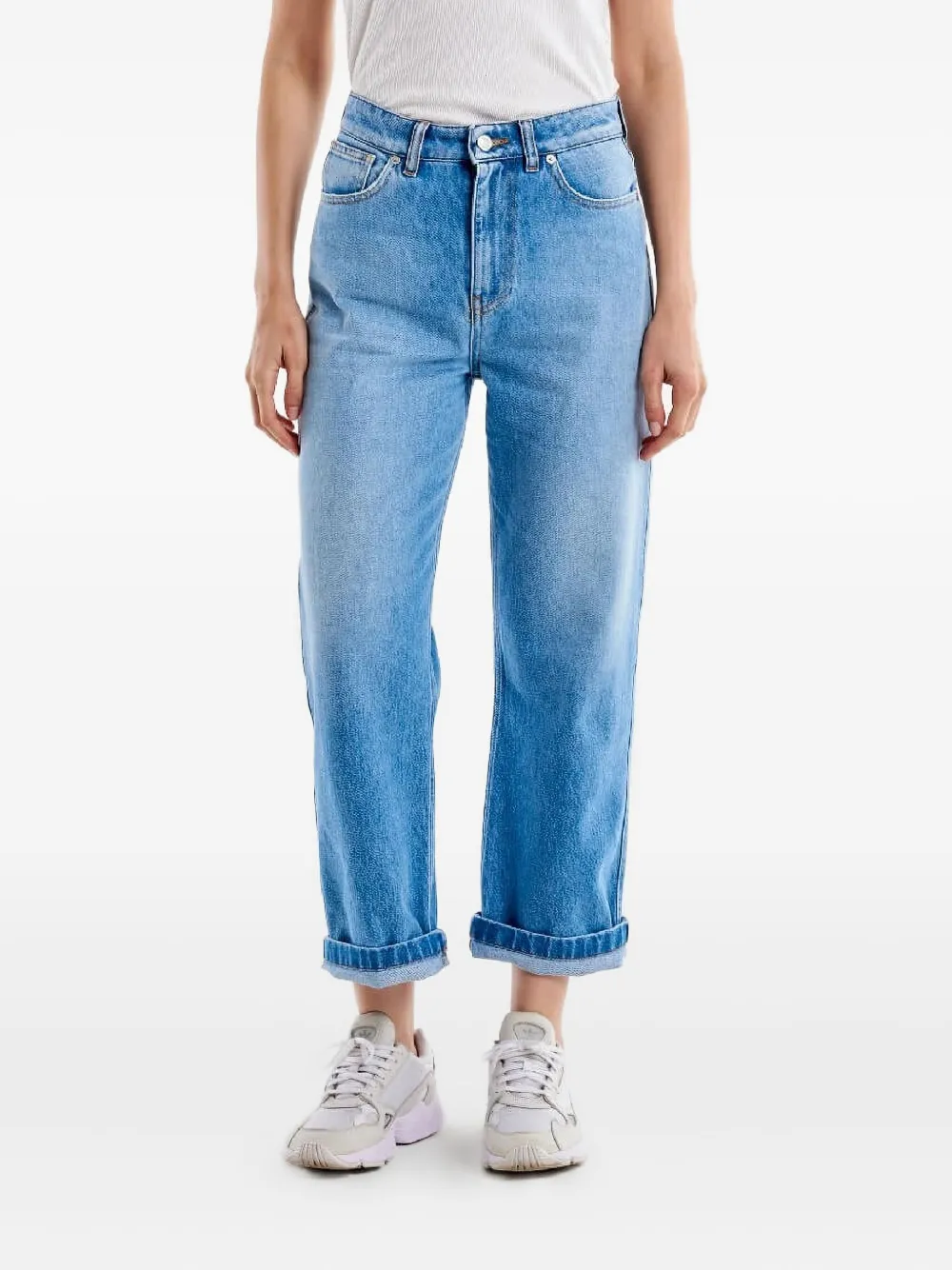 VICOLO cuffed denim jeans - Blauw