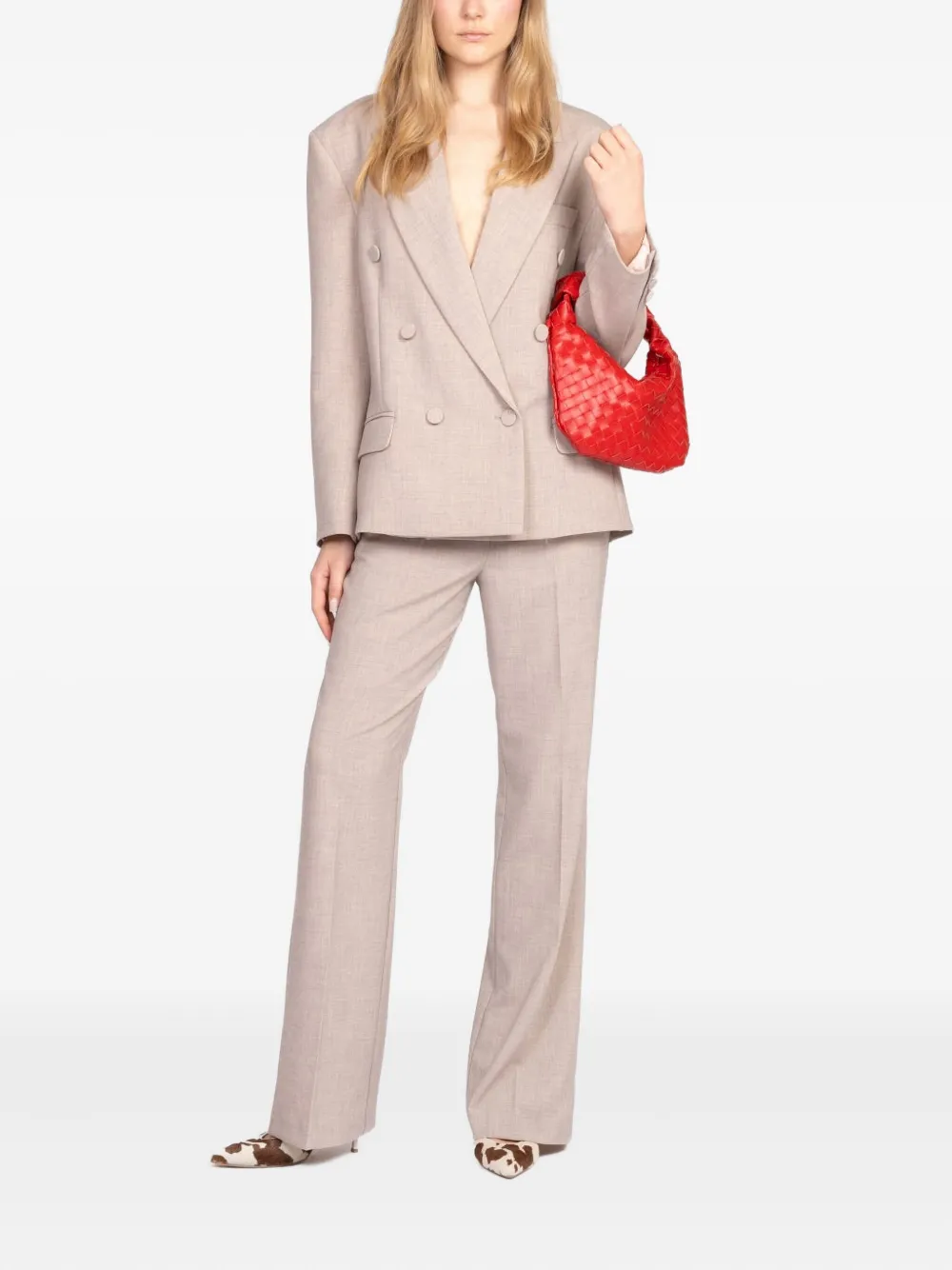 VICOLO Plooibroek - Beige