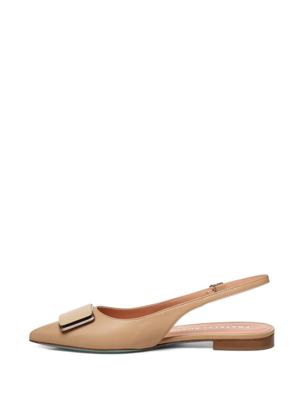 Fratelli Russo plaque-detail pumps Neutrals