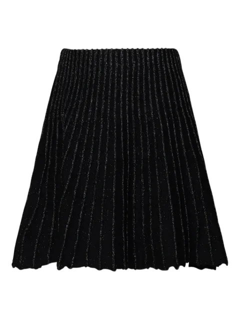 Akep logo-plaque pleated midi skirt