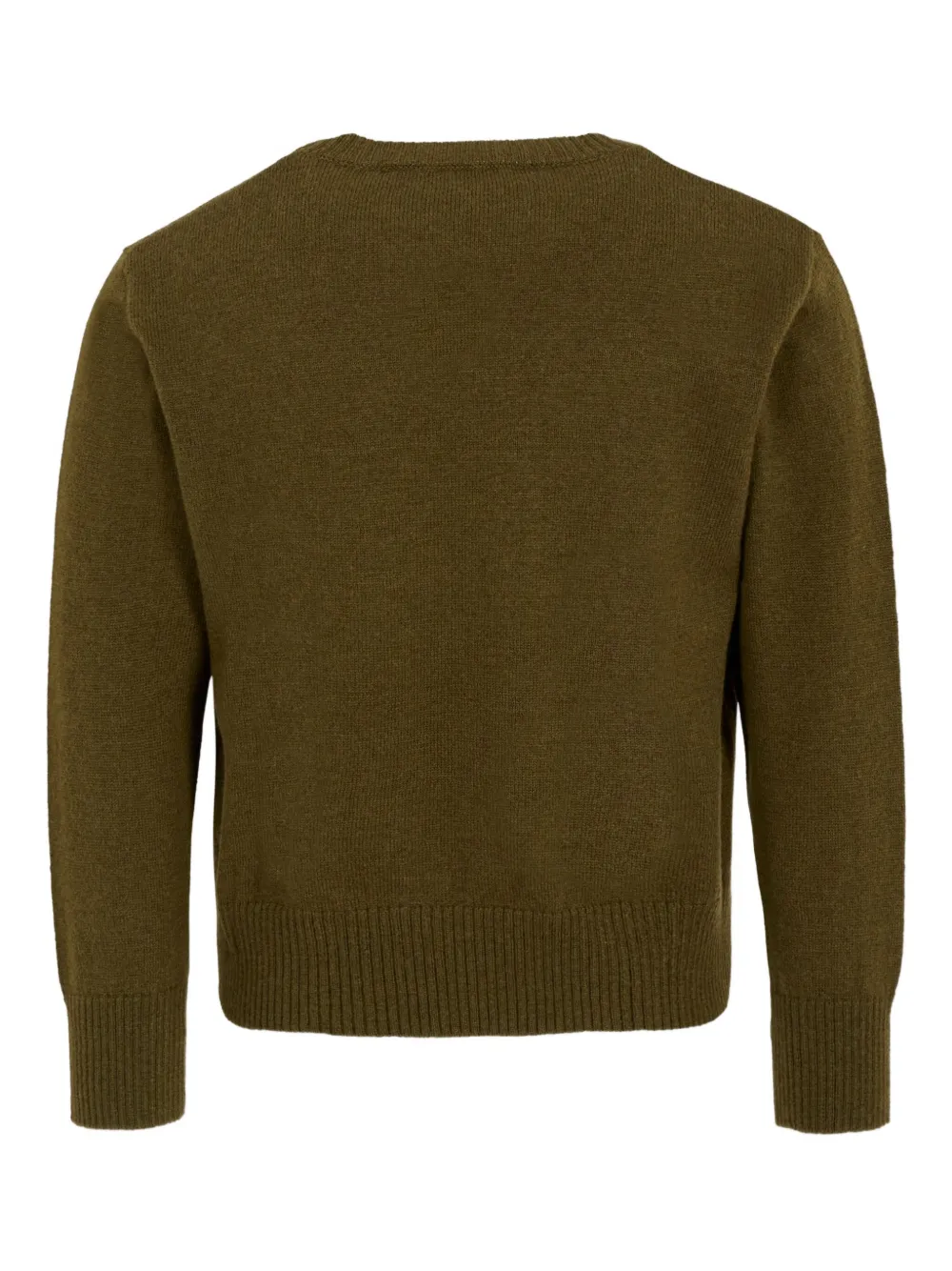 DSQUARED2 KIDS Wollen trui met intarsia logo Groen