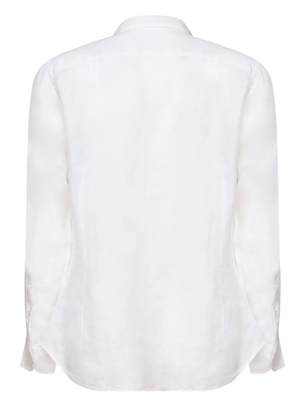 Fedeli long-sleeve linen shirt Wit