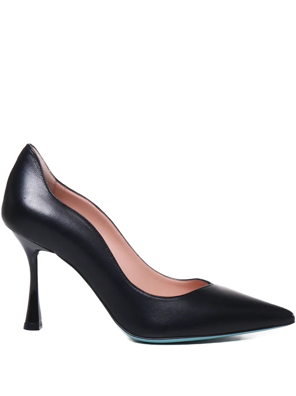 Fratelli Russo 100mm wavy-instep tapered-toe pumps | Black | Image 1