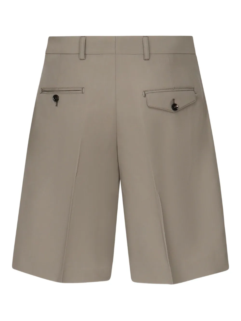 BE ABLE Wollen shorts met knoopsluiting Beige