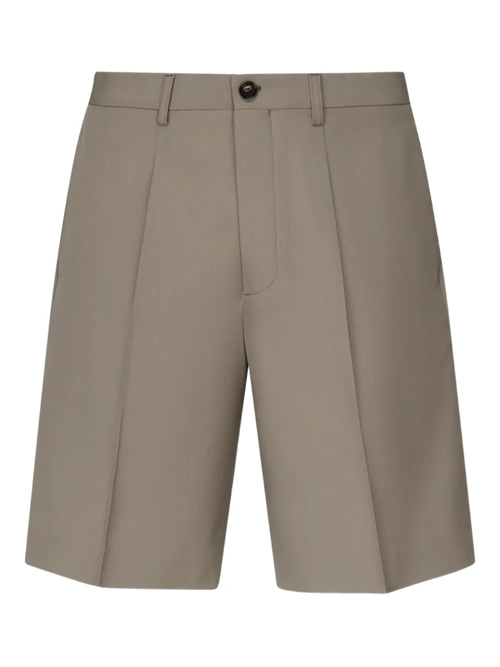 BE ABLE Wollen shorts met knoopsluiting Beige