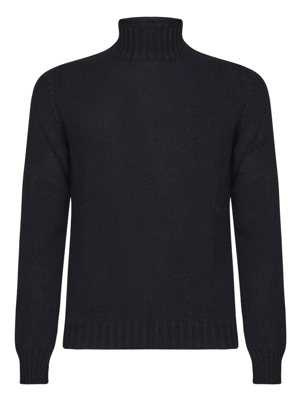 Fedeli high-neck ribbed-cuff sweater Zwart