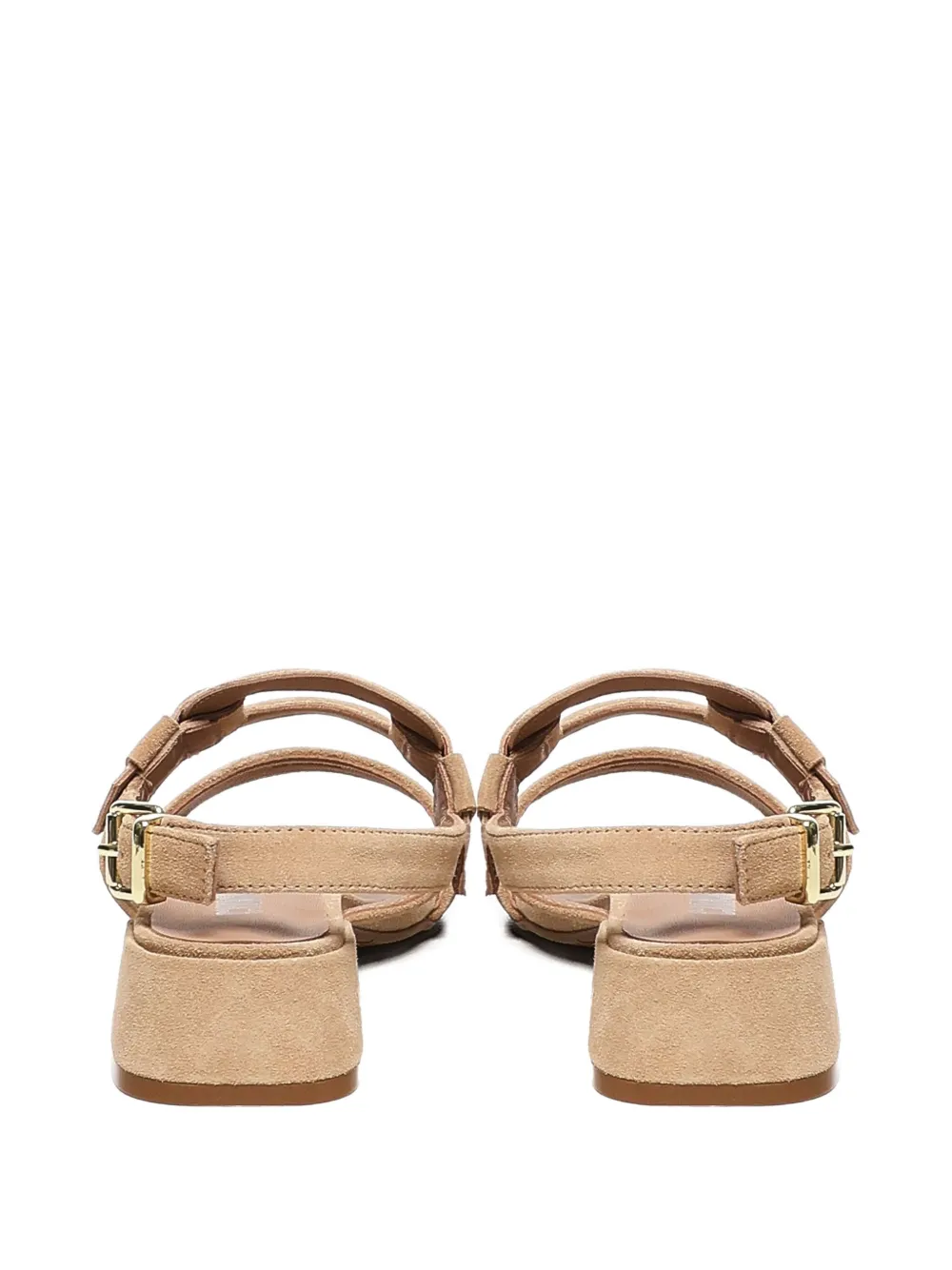 Carmens Sally buckled block-heel sandals Brown